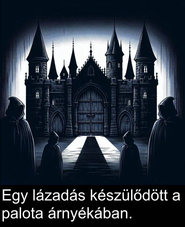 árnyékában: Egy lázadás készülődött a palota árnyékában.