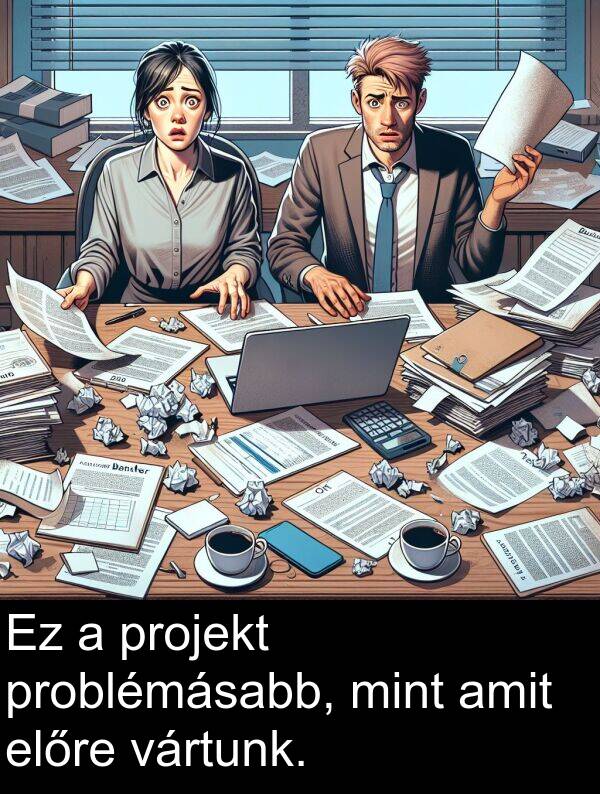 mint: Ez a projekt problémásabb, mint amit előre vártunk.