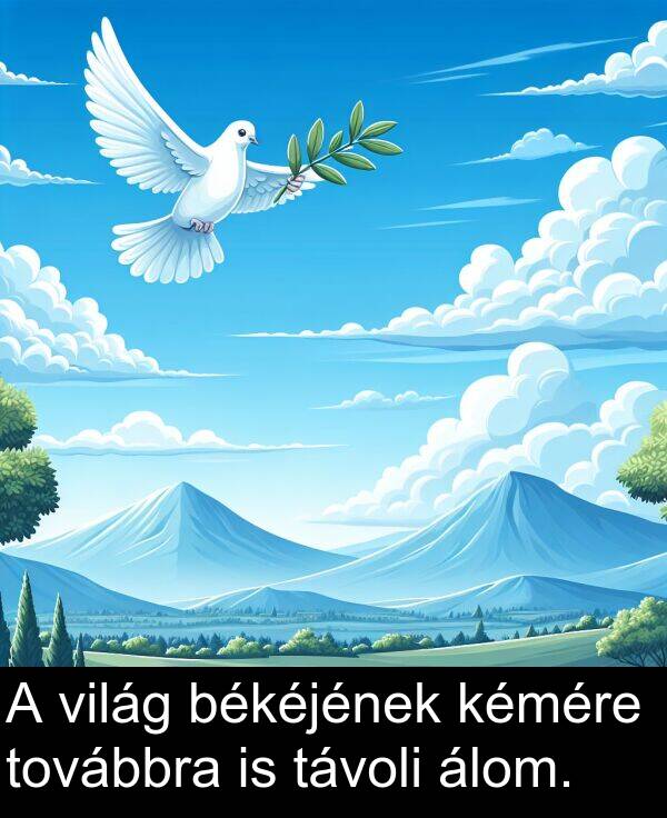 távoli: A világ békéjének kémére továbbra is távoli álom.