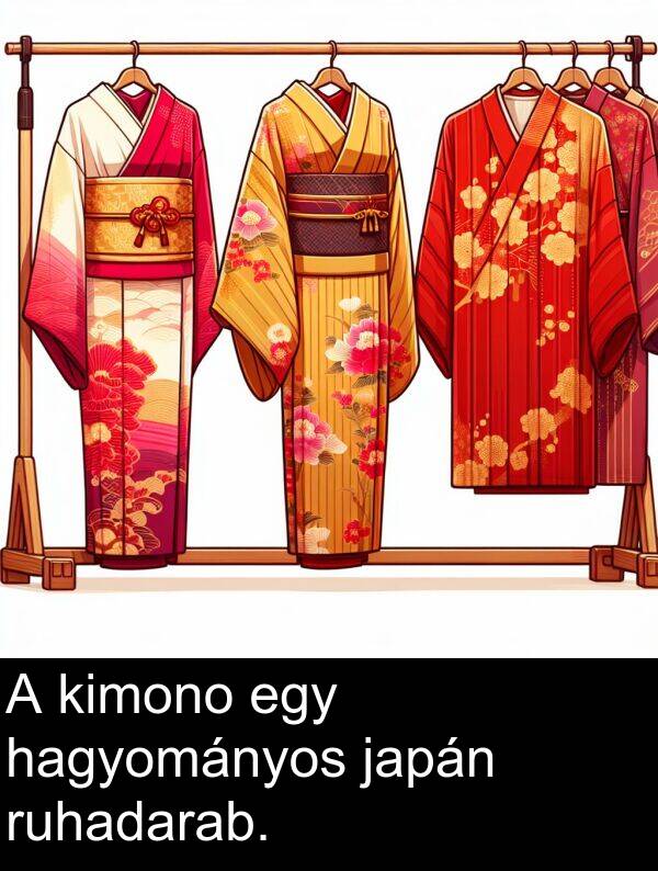japán: A kimono egy hagyományos japán ruhadarab.
