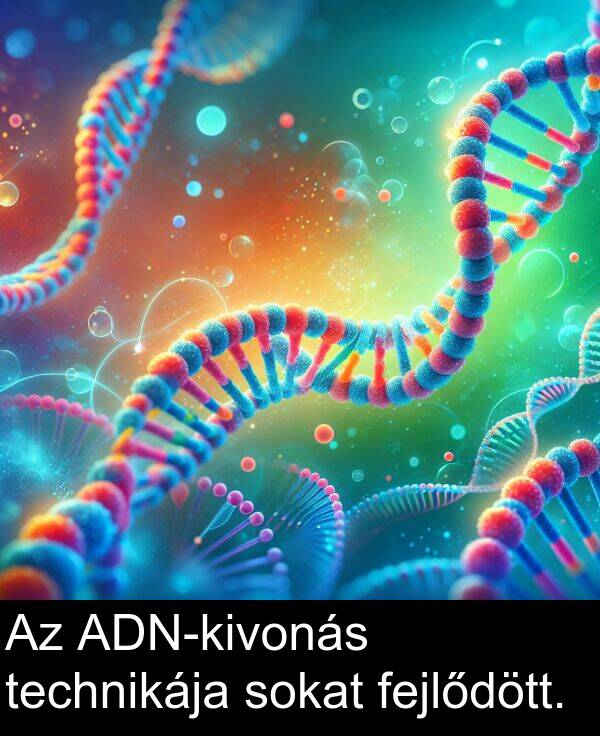 sokat: Az ADN-kivonás technikája sokat fejlődött.