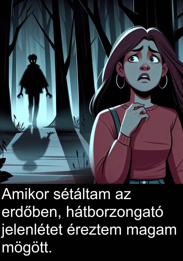 magam: Amikor sétáltam az erdőben, hátborzongató jelenlétet éreztem magam mögött.