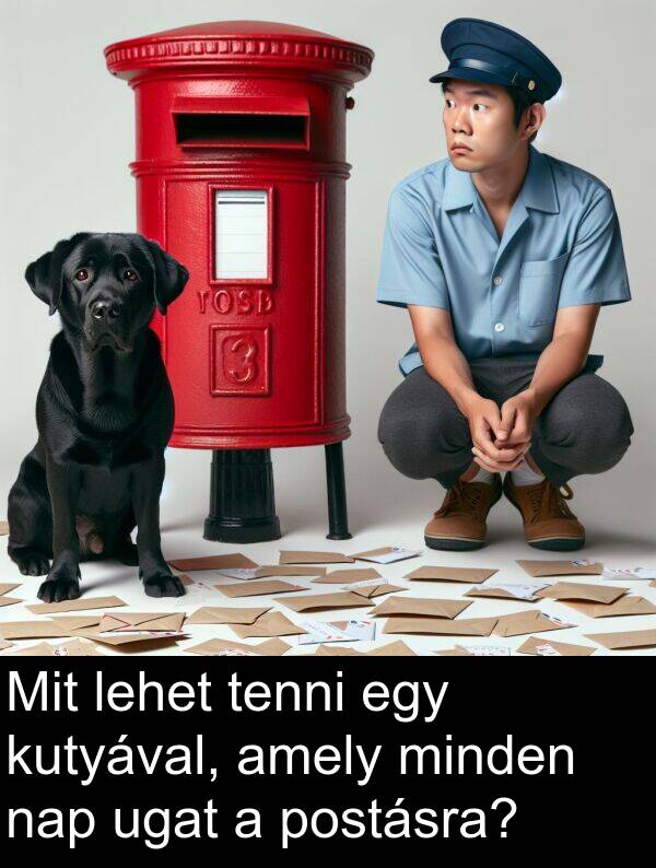 ugat: Mit lehet tenni egy kutyával, amely minden nap ugat a postásra?