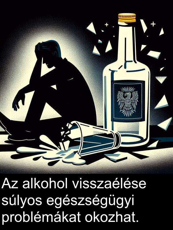 okozhat: Az alkohol visszaélése súlyos egészségügyi problémákat okozhat.
