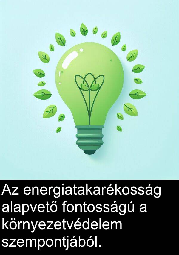 alapvető: Az energiatakarékosság alapvető fontosságú a környezetvédelem szempontjából.
