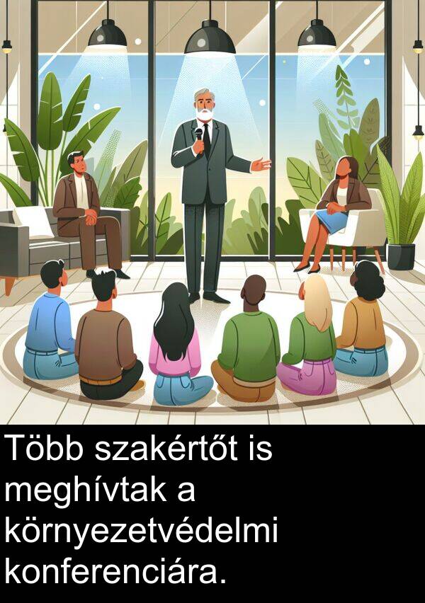 meghívtak: Több szakértőt is meghívtak a környezetvédelmi konferenciára.