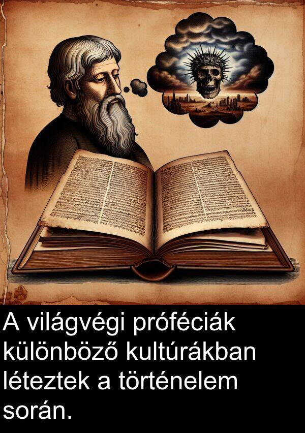 próféciák: A világvégi próféciák különböző kultúrákban léteztek a történelem során.