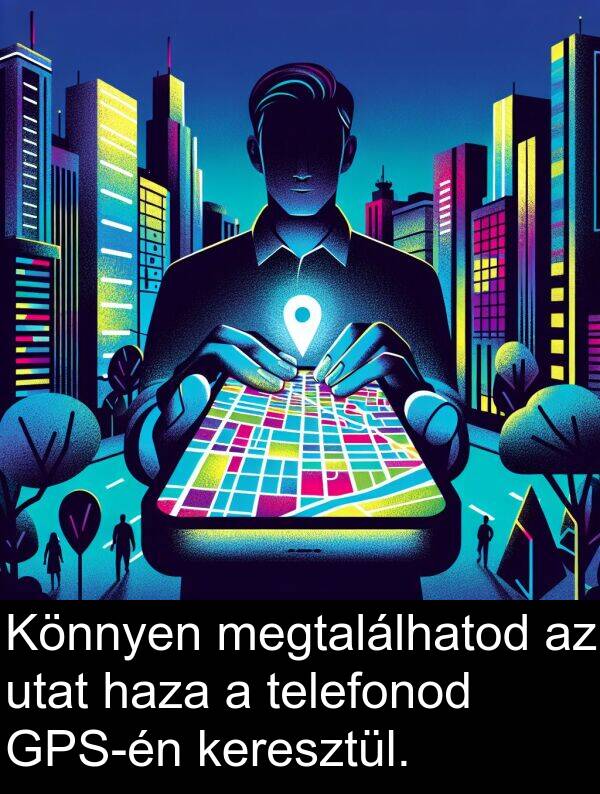 utat: Könnyen megtalálhatod az utat haza a telefonod GPS-én keresztül.