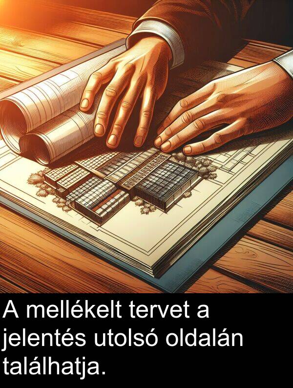 oldalán: A mellékelt tervet a jelentés utolsó oldalán találhatja.