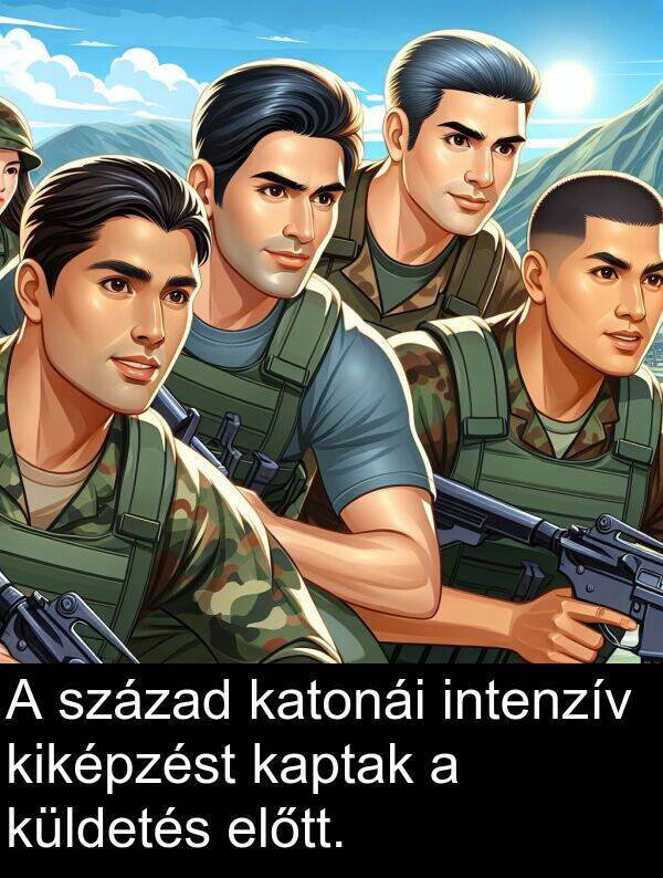 intenzív: A század katonái intenzív kiképzést kaptak a küldetés előtt.