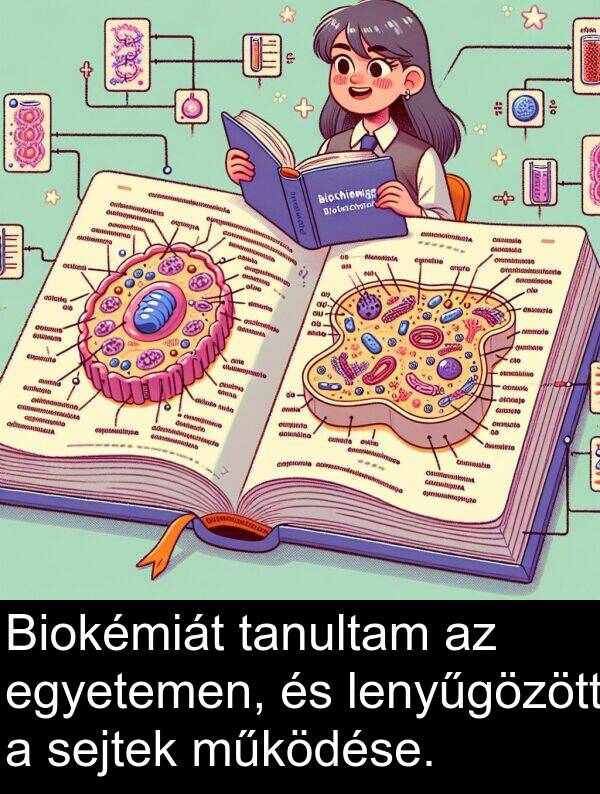 működése: Biokémiát tanultam az egyetemen, és lenyűgözött a sejtek működése.