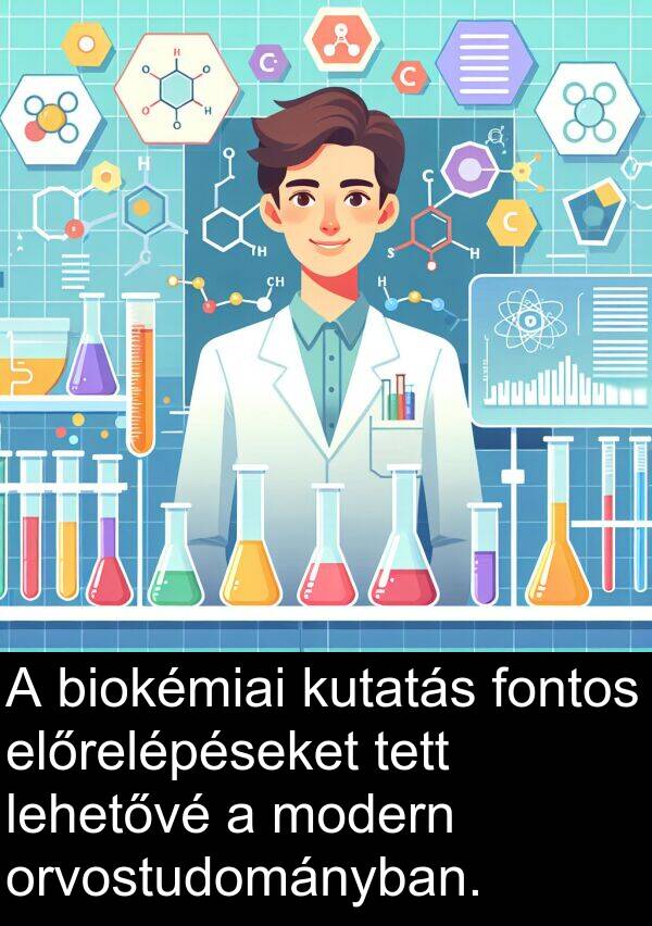 biokémiai: A biokémiai kutatás fontos előrelépéseket tett lehetővé a modern orvostudományban.