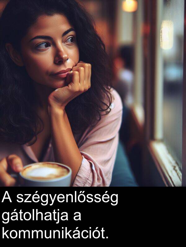 szégyenlősség: A szégyenlősség gátolhatja a kommunikációt.