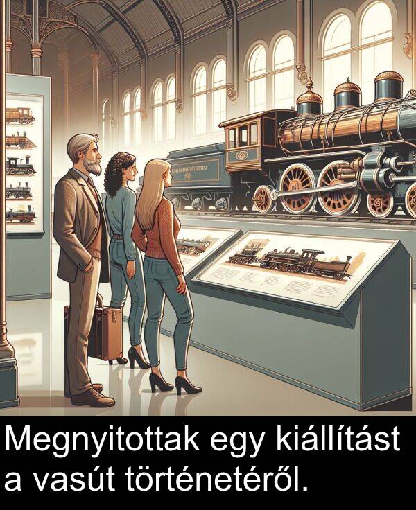 történetéről: Megnyitottak egy kiállítást a vasút történetéről.