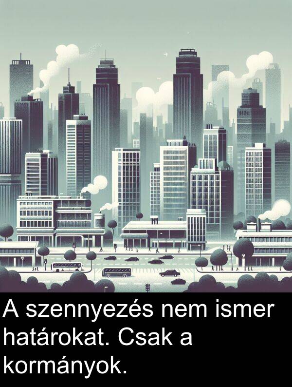 szennyezés: A szennyezés nem ismer határokat. Csak a kormányok.