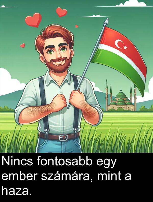 mint: Nincs fontosabb egy ember számára, mint a haza.