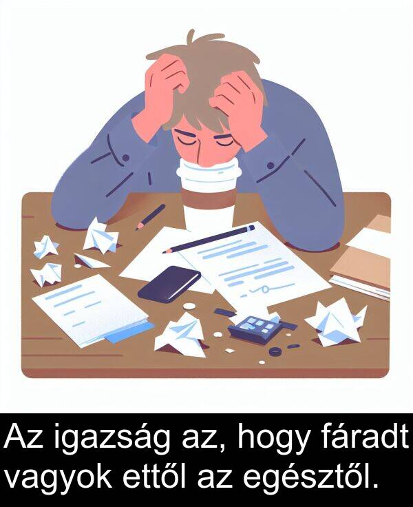 vagyok: Az igazság az, hogy fáradt vagyok ettől az egésztől.