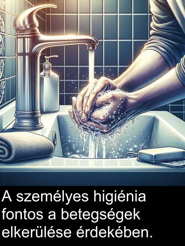személyes: A személyes higiénia fontos a betegségek elkerülése érdekében.
