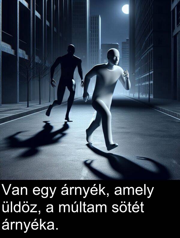 múltam: Van egy árnyék, amely üldöz, a múltam sötét árnyéka.