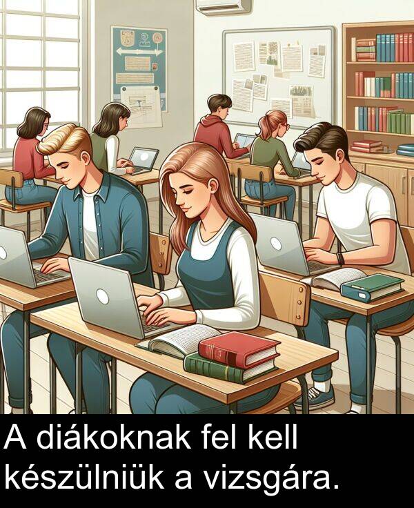 diákoknak: A diákoknak fel kell készülniük a vizsgára.
