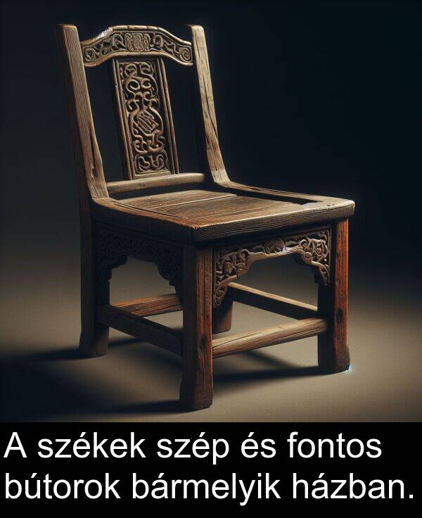 székek: A székek szép és fontos bútorok bármelyik házban.