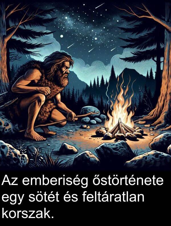 őstörténete: Az emberiség őstörténete egy sötét és feltáratlan korszak.