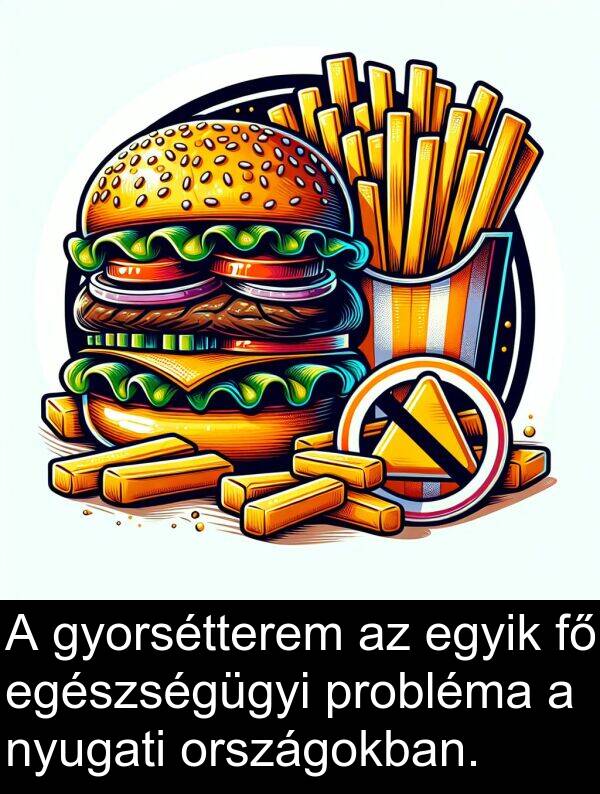 probléma: A gyorsétterem az egyik fő egészségügyi probléma a nyugati országokban.