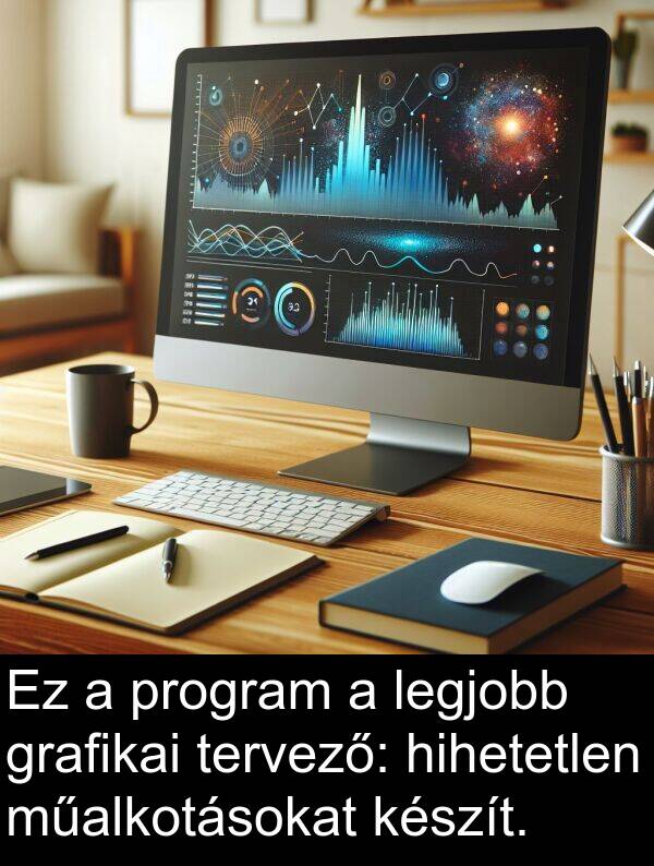 program: Ez a program a legjobb grafikai tervező: hihetetlen műalkotásokat készít.