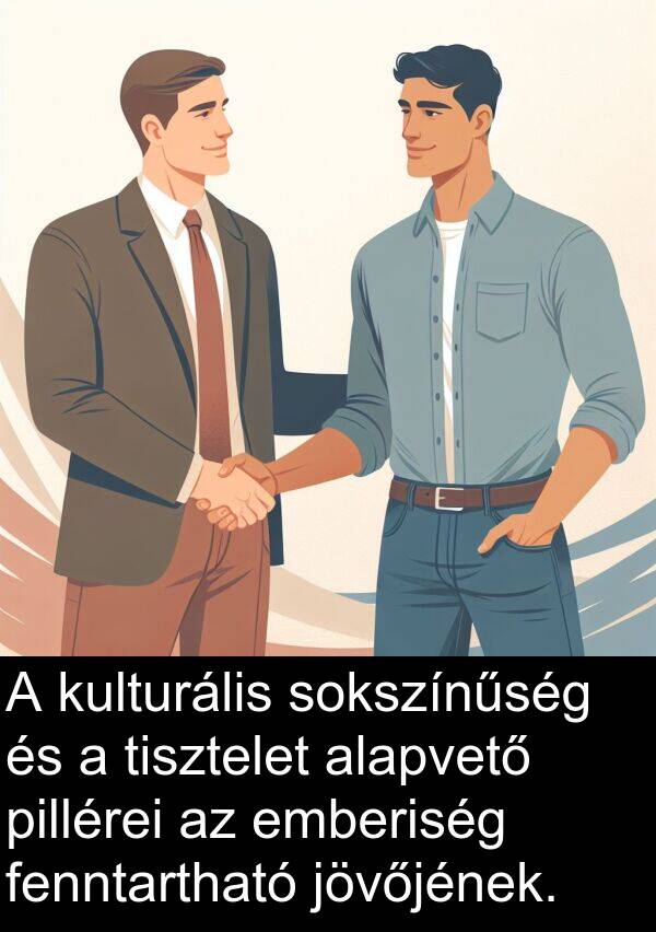 pillérei: A kulturális sokszínűség és a tisztelet alapvető pillérei az emberiség fenntartható jövőjének.