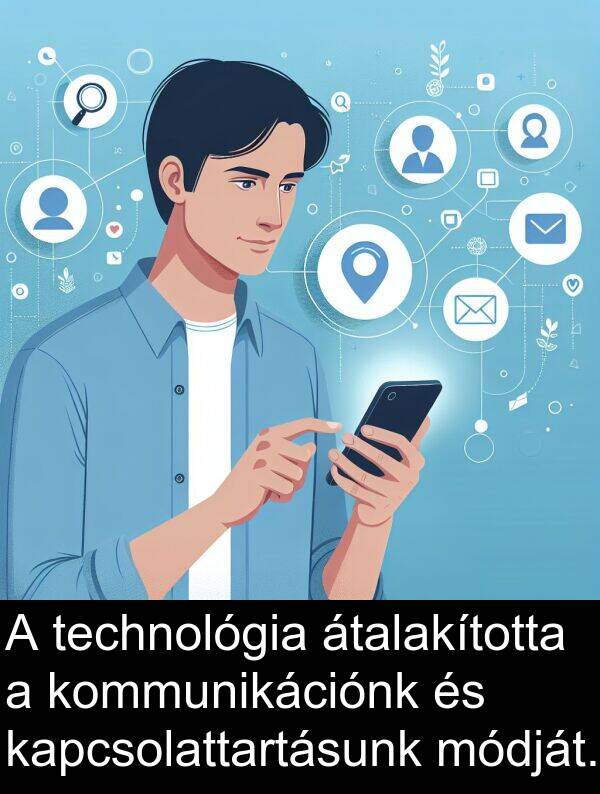 módját: A technológia átalakította a kommunikációnk és kapcsolattartásunk módját.