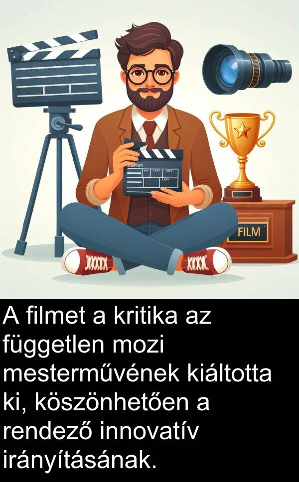 mozi: A filmet a kritika az független mozi mesterművének kiáltotta ki, köszönhetően a rendező innovatív irányításának.