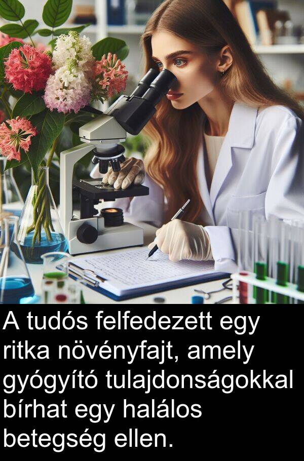 növényfajt: A tudós felfedezett egy ritka növényfajt, amely gyógyító tulajdonságokkal bírhat egy halálos betegség ellen.