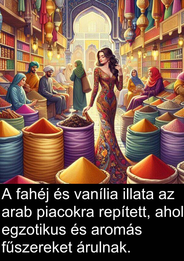 piacokra: A fahéj és vanília illata az arab piacokra repített, ahol egzotikus és aromás fűszereket árulnak.