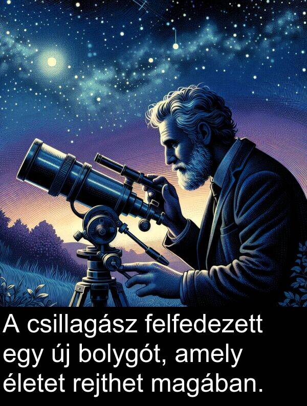 magában: A csillagász felfedezett egy új bolygót, amely életet rejthet magában.