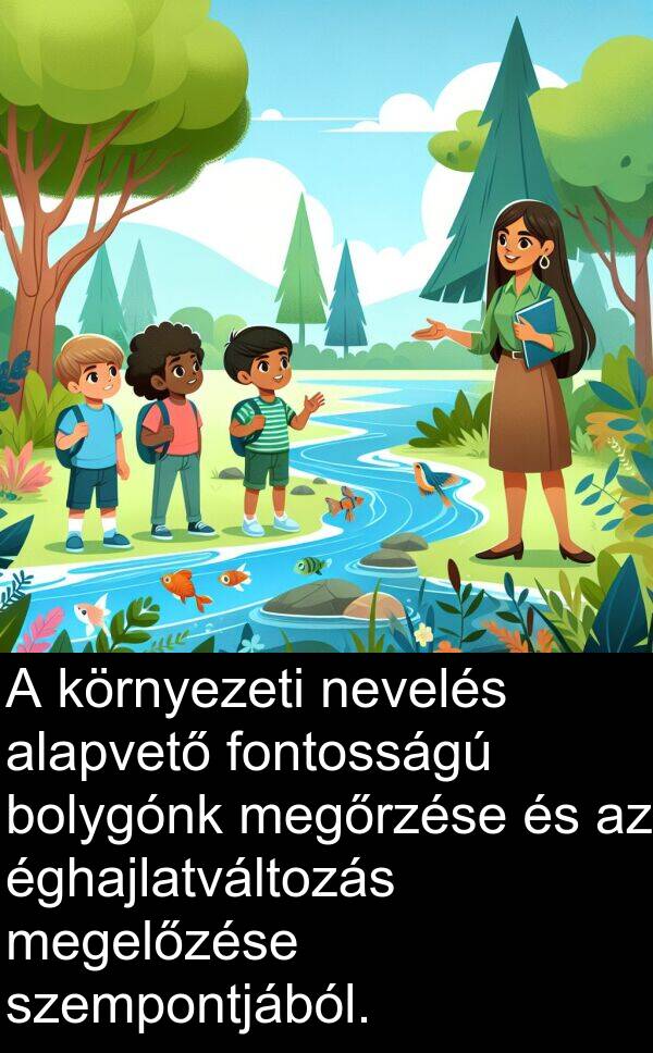 megelőzése: A környezeti nevelés alapvető fontosságú bolygónk megőrzése és az éghajlatváltozás megelőzése szempontjából.