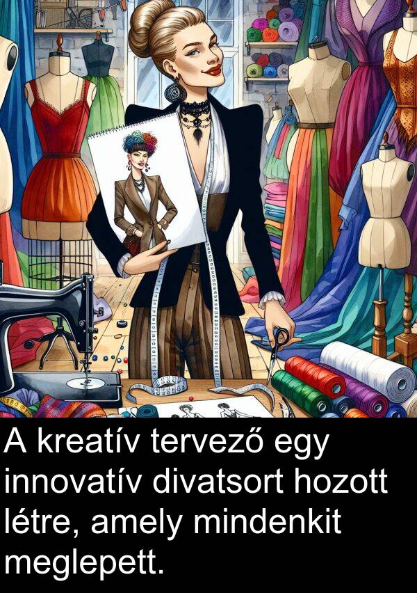 meglepett: A kreatív tervező egy innovatív divatsort hozott létre, amely mindenkit meglepett.