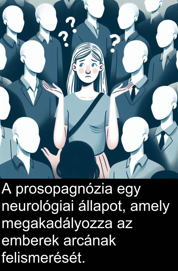 arcának: A prosopagnózia egy neurológiai állapot, amely megakadályozza az emberek arcának felismerését.