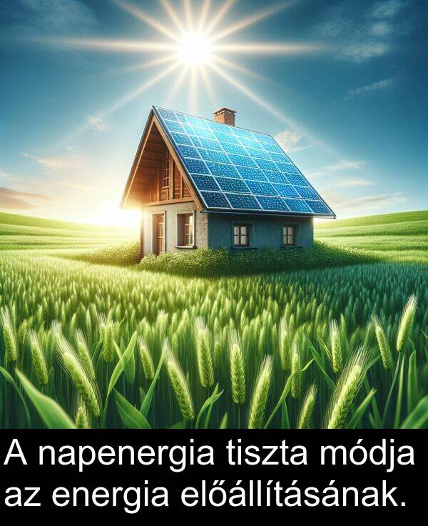 napenergia: A napenergia tiszta módja az energia előállításának.