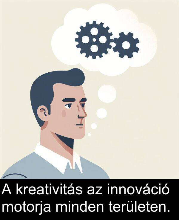 minden: A kreativitás az innováció motorja minden területen.