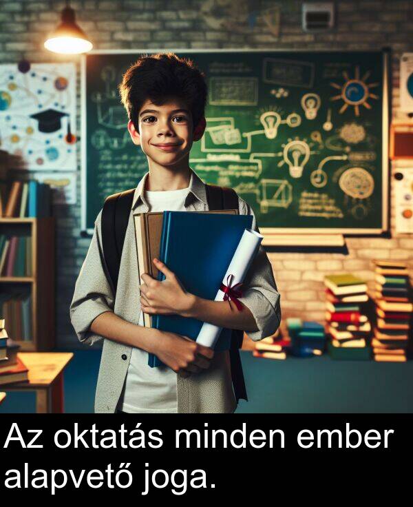 minden: Az oktatás minden ember alapvető joga.