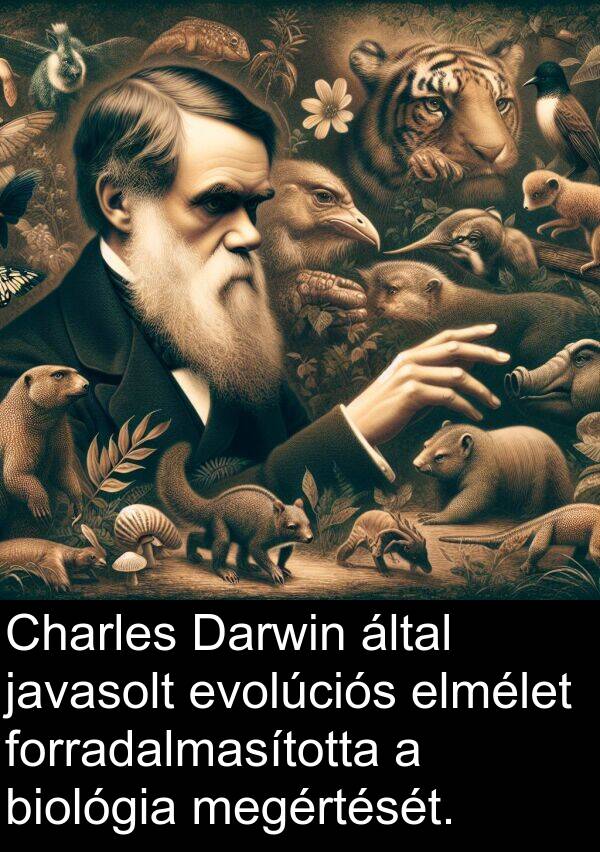 megértését: Charles Darwin által javasolt evolúciós elmélet forradalmasította a biológia megértését.