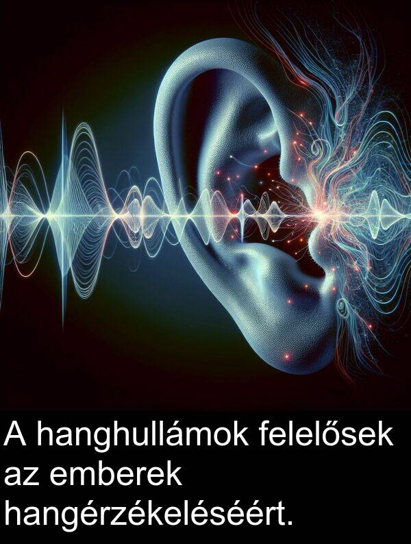hanghullámok: A hanghullámok felelősek az emberek hangérzékeléséért.