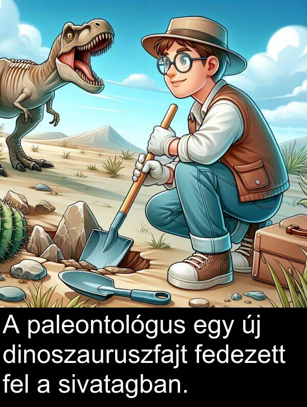 dinoszauruszfajt: A paleontológus egy új dinoszauruszfajt fedezett fel a sivatagban.