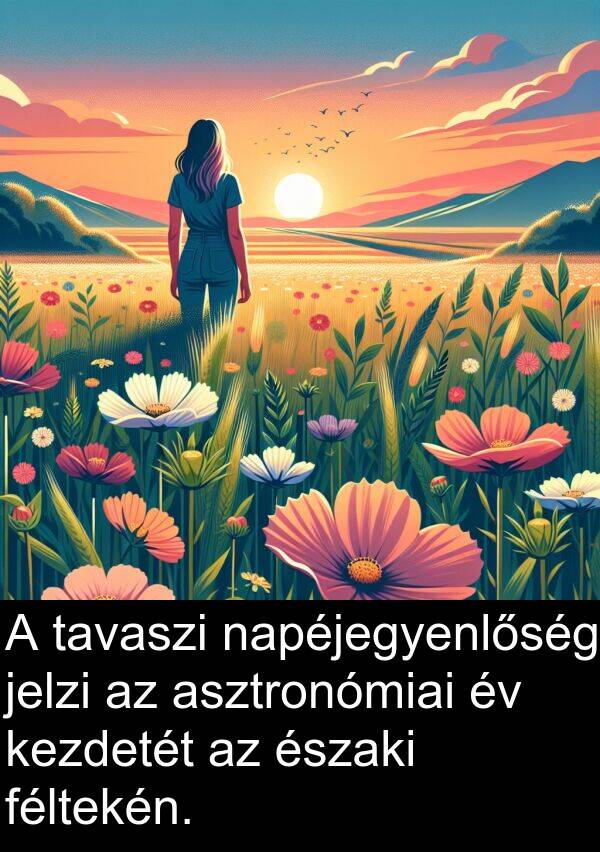 napéjegyenlőség: A tavaszi napéjegyenlőség jelzi az asztronómiai év kezdetét az északi féltekén.