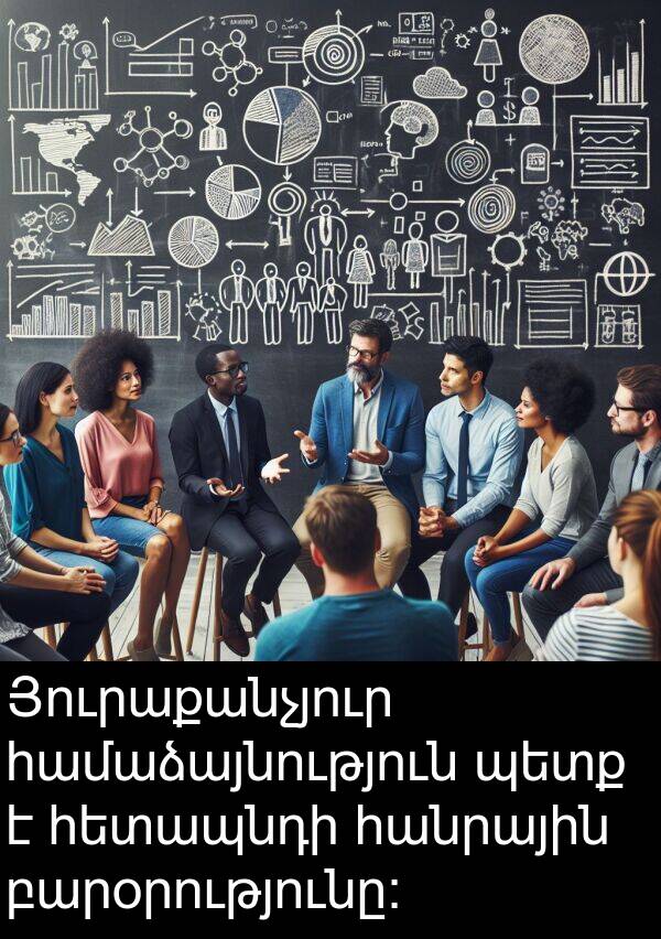համաձայնություն: Յուրաքանչյուր համաձայնություն պետք է հետապնդի հանրային բարօրությունը։