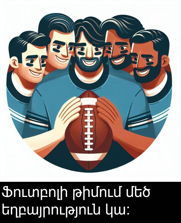 թիմում: Ֆուտբոլի թիմում մեծ եղբայրություն կա։