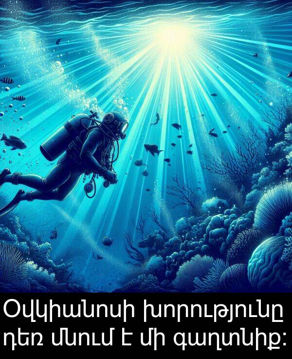դեռ: Օվկիանոսի խորությունը դեռ մնում է մի գաղտնիք։