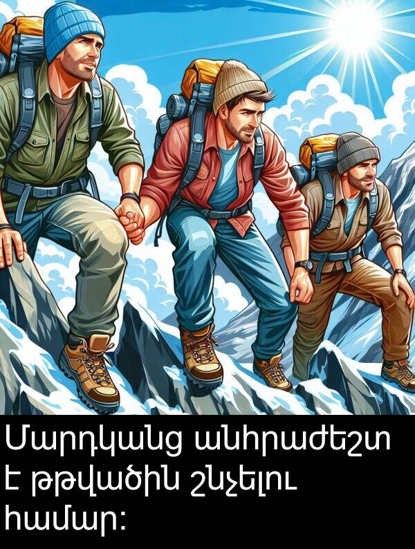 համար: Մարդկանց անհրաժեշտ է թթվածին շնչելու համար: