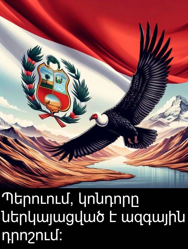 կոնդորը: Պերուում, կոնդորը ներկայացված է ազգային դրոշում։