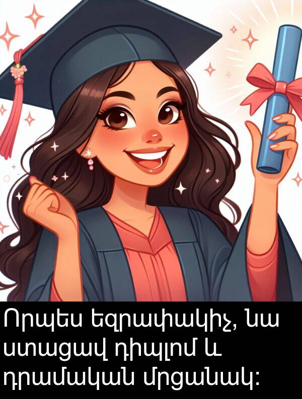 եզրափակիչ: Որպես եզրափակիչ, նա ստացավ դիպլոմ և դրամական մրցանակ: